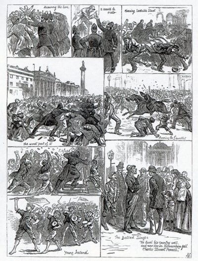 Irish Land League Agitation, illustrations from 